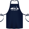 Noahs Ark Dinosaurs T-Rex Atheist Atheism Cotton Apron 100% Organic Navy Blue
