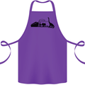 Noahs Ark Dinosaurs T-Rex Atheist Atheism Cotton Apron 100% Organic Purple