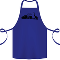 Noahs Ark Dinosaurs T-Rex Atheist Atheism Cotton Apron 100% Organic Royal Blue