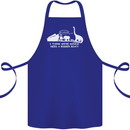 Noahs Ark Dinosaurs T-Rex Atheist Atheism Cotton Apron 100% Organic Royal Blue