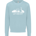 Noahs Ark Dinosaurs T-Rex Atheist Atheism Kids Sweatshirt Jumper Light Blue