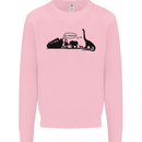 Noahs Ark Dinosaurs T-Rex Atheist Atheism Kids Sweatshirt Jumper Light Pink