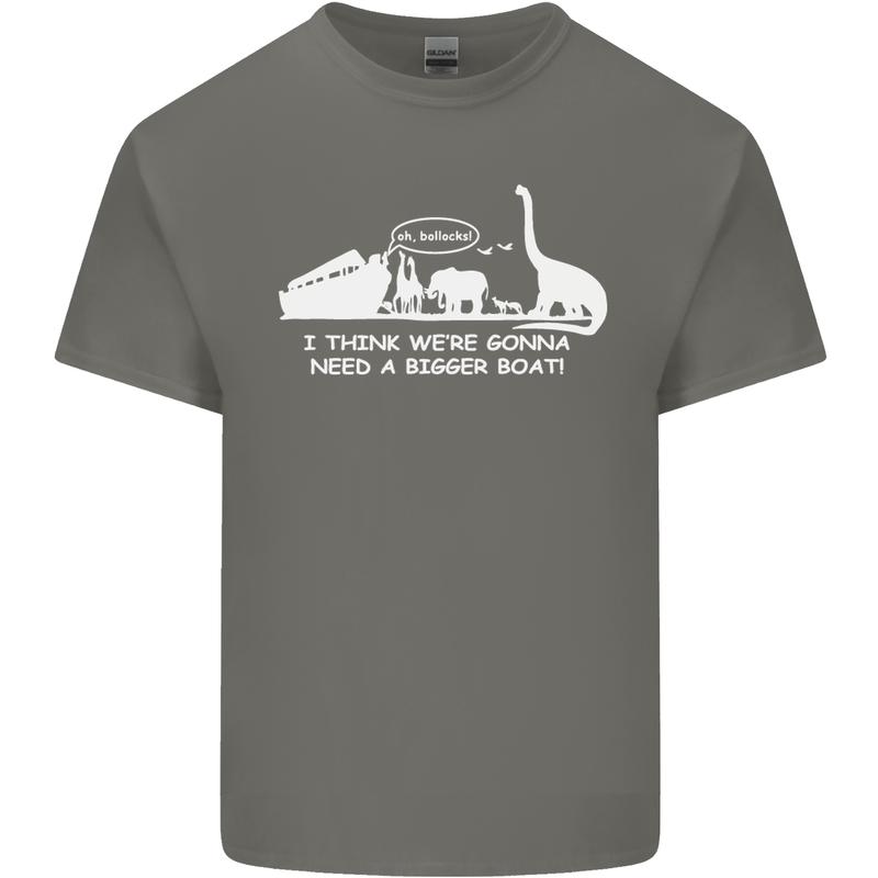 Noahs Ark Dinosaurs T-Rex Atheist Atheism Kids T-Shirt Childrens Charcoal