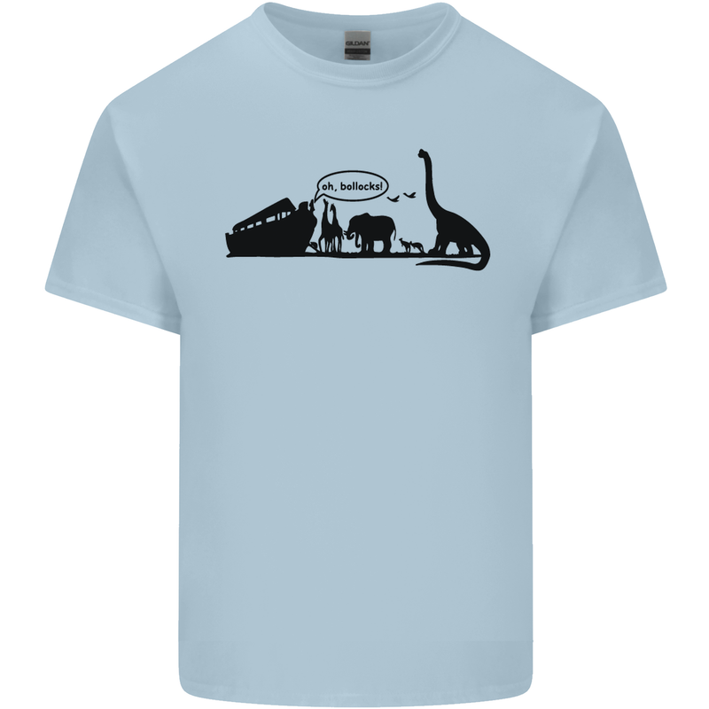 Noahs Ark Dinosaurs T-Rex Atheist Atheism Kids T-Shirt Childrens Light Blue