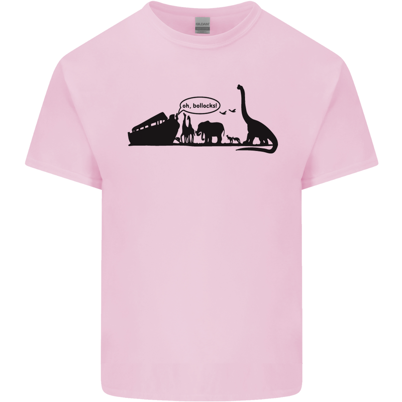 Noahs Ark Dinosaurs T-Rex Atheist Atheism Kids T-Shirt Childrens Light Pink