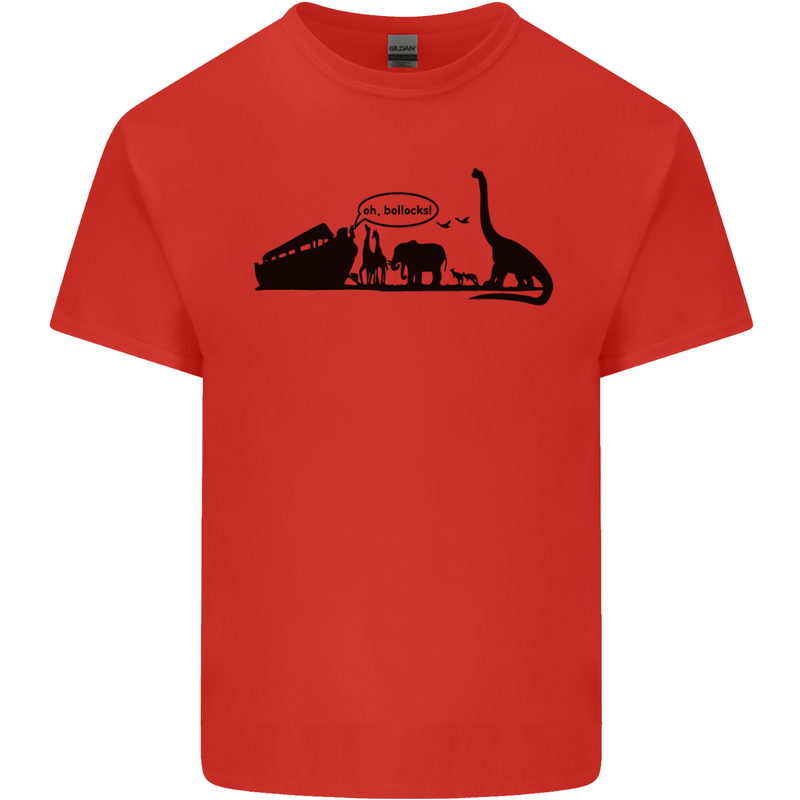 Noahs Ark Dinosaurs T-Rex Atheist Atheism Kids T-Shirt Childrens Red