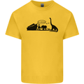Noahs Ark Dinosaurs T-Rex Atheist Atheism Kids T-Shirt Childrens Yellow