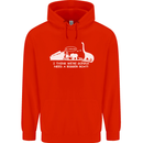 Noahs Ark Dinosaurs T-Rex Atheist Atheism Mens 80% Cotton Hoodie Bright Red