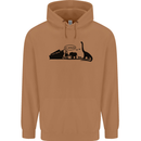 Noahs Ark Dinosaurs T-Rex Atheist Atheism Mens 80% Cotton Hoodie Caramel Latte