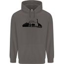 Noahs Ark Dinosaurs T-Rex Atheist Atheism Mens 80% Cotton Hoodie Charcoal