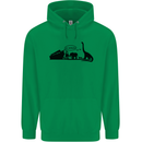 Noahs Ark Dinosaurs T-Rex Atheist Atheism Mens 80% Cotton Hoodie Irish Green