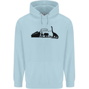 Noahs Ark Dinosaurs T-Rex Atheist Atheism Mens 80% Cotton Hoodie Light Blue