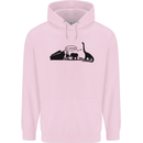 Noahs Ark Dinosaurs T-Rex Atheist Atheism Mens 80% Cotton Hoodie Light Pink