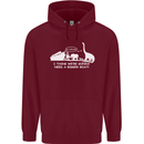 Noahs Ark Dinosaurs T-Rex Atheist Atheism Mens 80% Cotton Hoodie Maroon