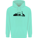 Noahs Ark Dinosaurs T-Rex Atheist Atheism Mens 80% Cotton Hoodie Peppermint