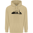 Noahs Ark Dinosaurs T-Rex Atheist Atheism Mens 80% Cotton Hoodie Sand