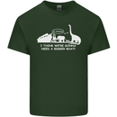 Noahs Ark Dinosaurs T-Rex Atheist Atheism Mens Cotton T-Shirt Tee Top Forest Green