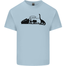 Noahs Ark Dinosaurs T-Rex Atheist Atheism Mens Cotton T-Shirt Tee Top Light Blue