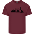 Noahs Ark Dinosaurs T-Rex Atheist Atheism Mens Cotton T-Shirt Tee Top Maroon