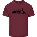 Noahs Ark Dinosaurs T-Rex Atheist Atheism Mens Cotton T-Shirt Tee Top Maroon