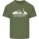 Noahs Ark Dinosaurs T-Rex Atheist Atheism Mens Cotton T-Shirt Tee Top Military Green