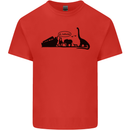 Noahs Ark Dinosaurs T-Rex Atheist Atheism Mens Cotton T-Shirt Tee Top Red