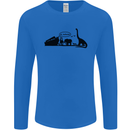 Noahs Ark Dinosaurs T-Rex Atheist Atheism Mens Long Sleeve T-Shirt Royal Blue