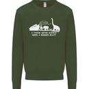 Noahs Ark Dinosaurs T-Rex Atheist Atheism Mens Sweatshirt Jumper Forest Green