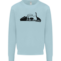 Noahs Ark Dinosaurs T-Rex Atheist Atheism Mens Sweatshirt Jumper Light Blue