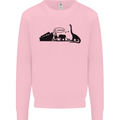 Noahs Ark Dinosaurs T-Rex Atheist Atheism Mens Sweatshirt Jumper Light Pink