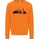 Noahs Ark Dinosaurs T-Rex Atheist Atheism Mens Sweatshirt Jumper Orange