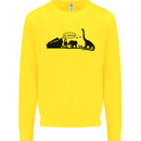 Noahs Ark Dinosaurs T-Rex Atheist Atheism Mens Sweatshirt Jumper Yellow