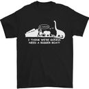 Noahs Ark Dinosaurs T-Rex Atheist Atheism Mens T-Shirt Cotton Gildan Black