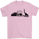Noahs Ark Dinosaurs T-Rex Atheist Atheism Mens T-Shirt Cotton Gildan Light Pink