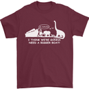 Noahs Ark Dinosaurs T-Rex Atheist Atheism Mens T-Shirt Cotton Gildan Maroon