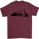 Noahs Ark Dinosaurs T-Rex Atheist Atheism Mens T-Shirt Cotton Gildan Maroon