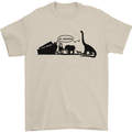 Noahs Ark Dinosaurs T-Rex Atheist Atheism Mens T-Shirt Cotton Gildan Sand