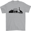 Noahs Ark Dinosaurs T-Rex Atheist Atheism Mens T-Shirt Cotton Gildan Sports Grey