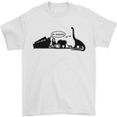 Noahs Ark Dinosaurs T-Rex Atheist Atheism Mens T-Shirt Cotton Gildan White