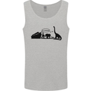 Noahs Ark Dinosaurs T-Rex Atheist Atheism Mens Vest Tank Top Sports Grey