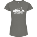 Noahs Ark Dinosaurs T-Rex Atheist Atheism Womens Petite Cut T-Shirt Charcoal