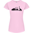 Noahs Ark Dinosaurs T-Rex Atheist Atheism Womens Petite Cut T-Shirt Light Pink