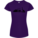 Noahs Ark Dinosaurs T-Rex Atheist Atheism Womens Petite Cut T-Shirt Purple