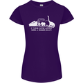 Noahs Ark Dinosaurs T-Rex Atheist Atheism Womens Petite Cut T-Shirt Purple