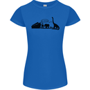Noahs Ark Dinosaurs T-Rex Atheist Atheism Womens Petite Cut T-Shirt Royal Blue