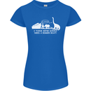 Noahs Ark Dinosaurs T-Rex Atheist Atheism Womens Petite Cut T-Shirt Royal Blue