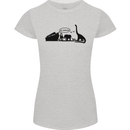 Noahs Ark Dinosaurs T-Rex Atheist Atheism Womens Petite Cut T-Shirt Sports Grey