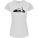 Noahs Ark Dinosaurs T-Rex Atheist Atheism Womens Petite Cut T-Shirt White