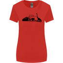 Noahs Ark Dinosaurs T-Rex Atheist Atheism Womens Wider Cut T-Shirt Red