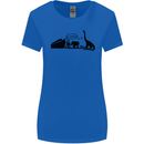 Noahs Ark Dinosaurs T-Rex Atheist Atheism Womens Wider Cut T-Shirt Royal Blue